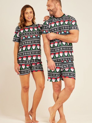 Noite de natal - pijama casal - natal black