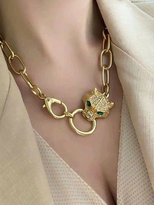 Colar tigre com strass
