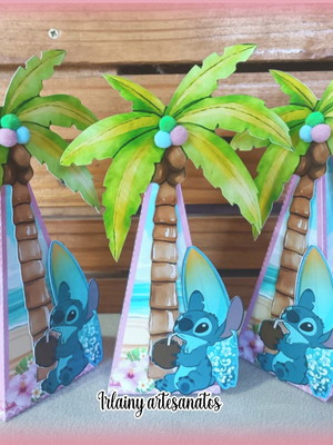 Lilo e stitch cone coqueiro