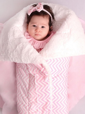Cobertor manta com sherpa dupla face chevron rosa