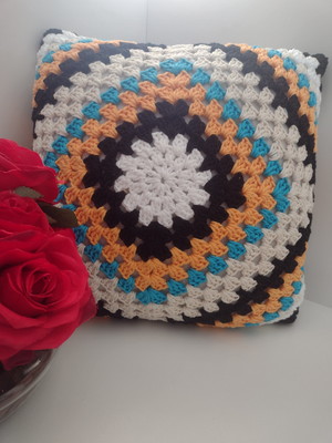 Capa de almofada de crochê 40cm x 40cm-valor unitário