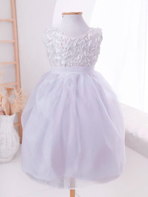 Vestido infantil branco luxo batizado formatura daminha