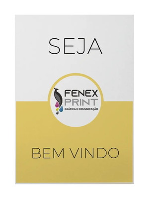 Placa display 1mm personalizado comunicação visual 20x30cm