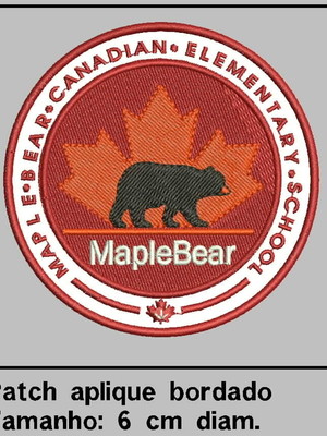 Patch bordado maplebear fundamental 6cm