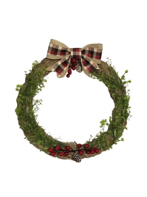 Guirlanda natal enfeite de porta decorativa 35cm