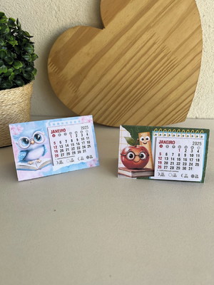 10 calendários de mesa dia dos professores
