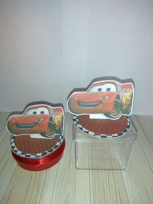 Apliques 3d carros com 10 unidades