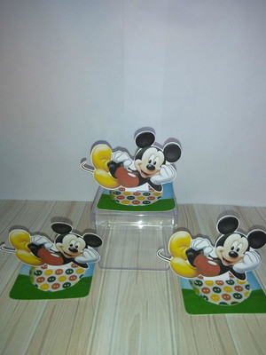 Apliques 3d mickey com 10 unidades