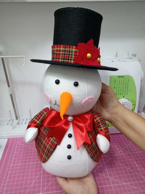Boneco de neve em feltro