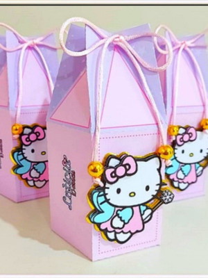 Caixa gomos pegue e monte hello kitty
