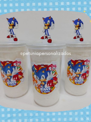 Algodão doce no copo- sonic