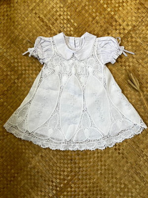 Vestido infantil renda renascença - malu