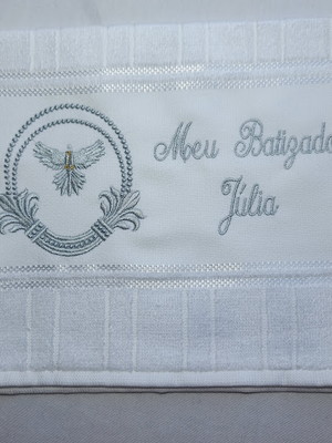 Toalha para batizado espírito santo