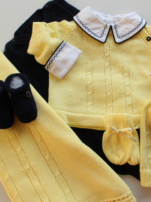 Maternidade tricô manta blusa body rn amarelo verão