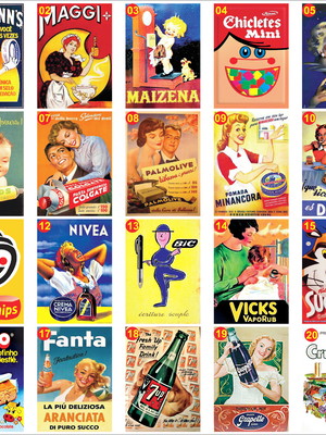 Ímãs de geladeira propagandas antigas