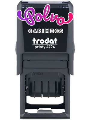 Carimbo datador automático com placa de texto 4724 trodat