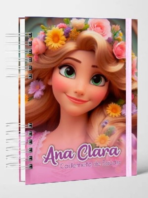 Caderneta de saúde personalizada - rapunzel