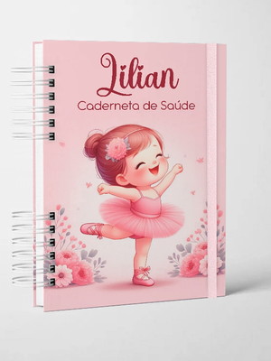 Caderneta de saúde personalizada - bailarina