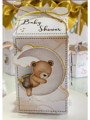 Kit chá revelação dourado/ neutro 15 unid