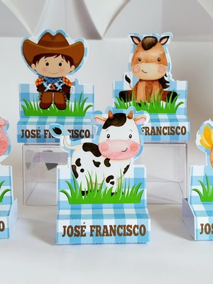 Porta bis duplo personalizado fazendinha