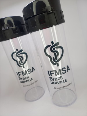 Garrafas acrílicas personalizadas com nomes 480ml