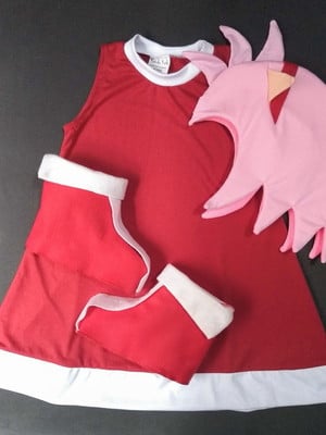 Fantasia amy rose algodão