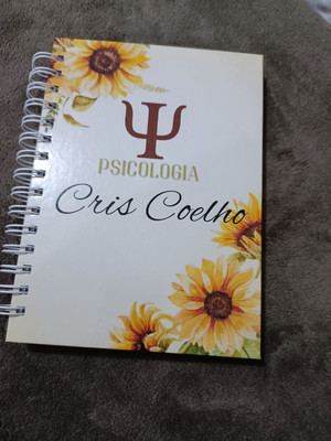 Caderno psicologia - girassol