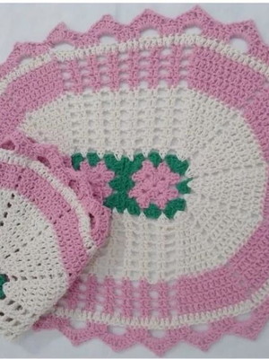 Kit de 2 tapetes em croche