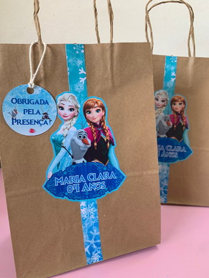 Sacola personalizada frozen