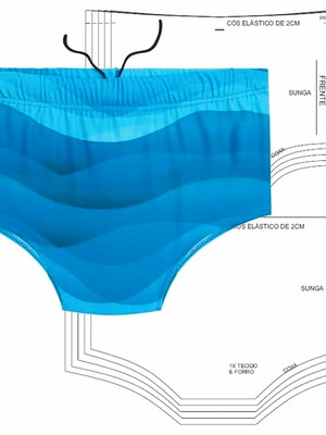 Modelagem sunga praia moldes natação corel pdf