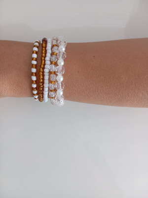 Kit com 5 pulseiras oxum