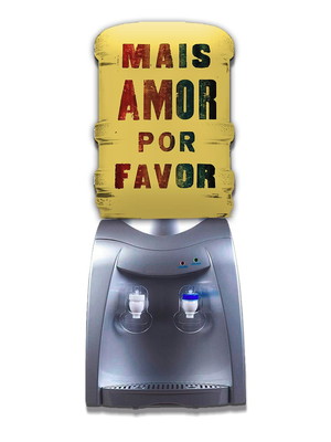 Capa de galão de água - mais amor por favor