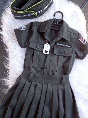 Farda polícia militar feminino infantil