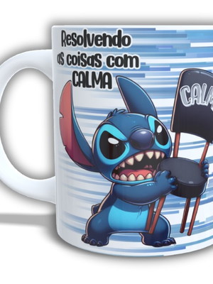 Stitch resolvendo as coisas com calma