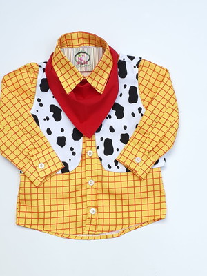 Camisa woody toy story manga longa