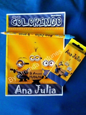 Livro de colorir grande personalizado
