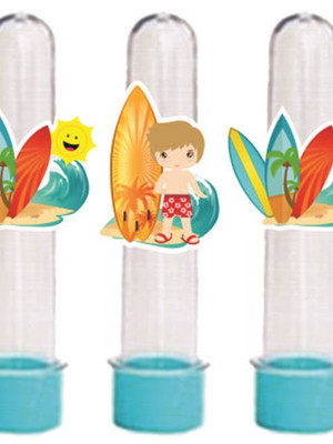 20 tubetes tema surf