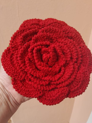 Mega flor em crochê para aplicação- unidade