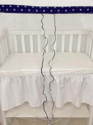 Mosquiteiro mini berço c/ bando estampas variadas 0,90 cm