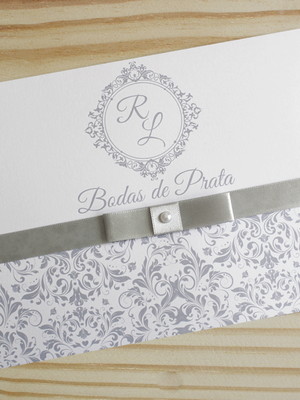 Convite bodas de prata - convite casamento