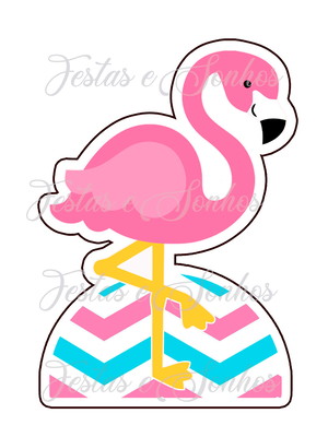 Kit 4 display de mesa flamingo