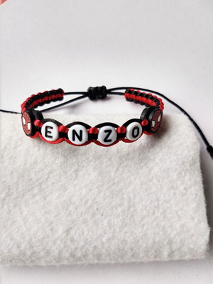 Pulseira infantil homem-aranha com nome.