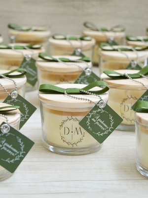 Lembrancinha casamento vela aromatizada pronta entrega
