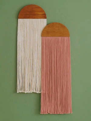 Painel de macrame - trama encantada