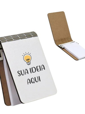 Caderneta de anotação flexível personalizado de mdf