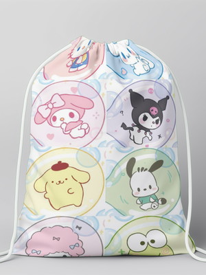 Mochilinha hello kitty e seus amigos sem personalização