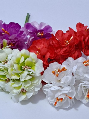 Flor de tecido 4cm 36 unidades festas,casamento,batizado