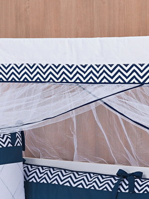 Mosquiteiro mini berço c/ bando estampas variadas 0,90 cm