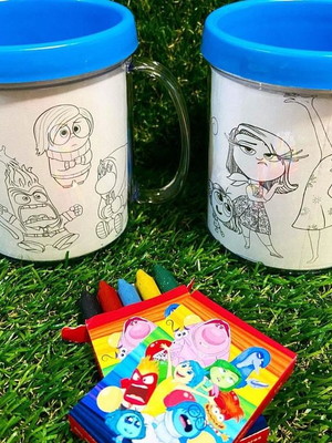 Caneca de colorir personalizada