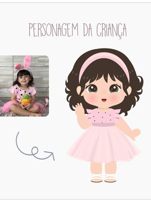 Ilustração mascote personagem infantil festa